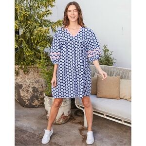 Printfresh Blue and Pink Polka Dot Dress NWT